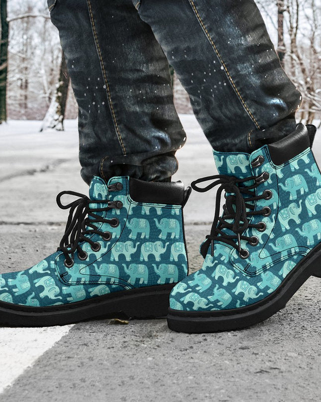 Elephant Boots Animal Custom Shoes Elephant Lover Gift PT03
