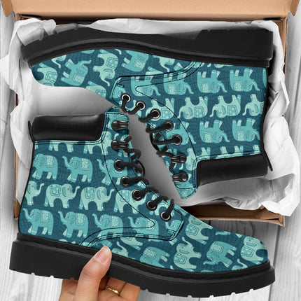 Elephant Boots Animal Custom Shoes Elephant Lover Gift PT03