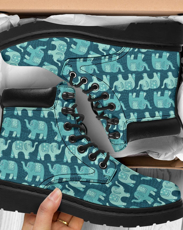 Elephant Boots Animal Custom Shoes Elephant Lover Gift PT03
