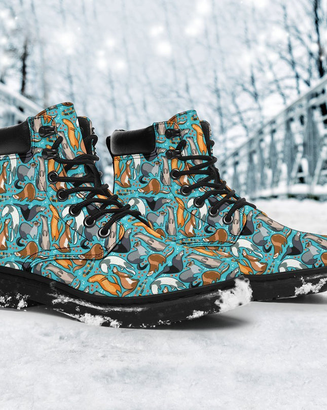 Ferret Boots Animal Custom Shoes Funny Ferret Lover Gift