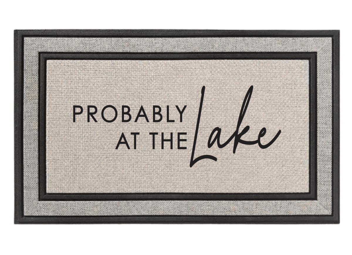 Probably At The Lake Doormat Low Profile Gifts For Summer